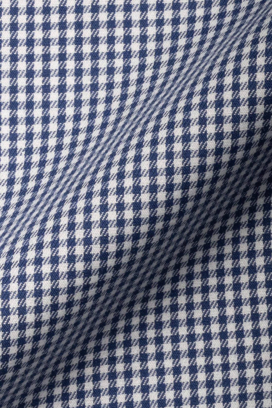 Navy Blue Twill Mini Gingham