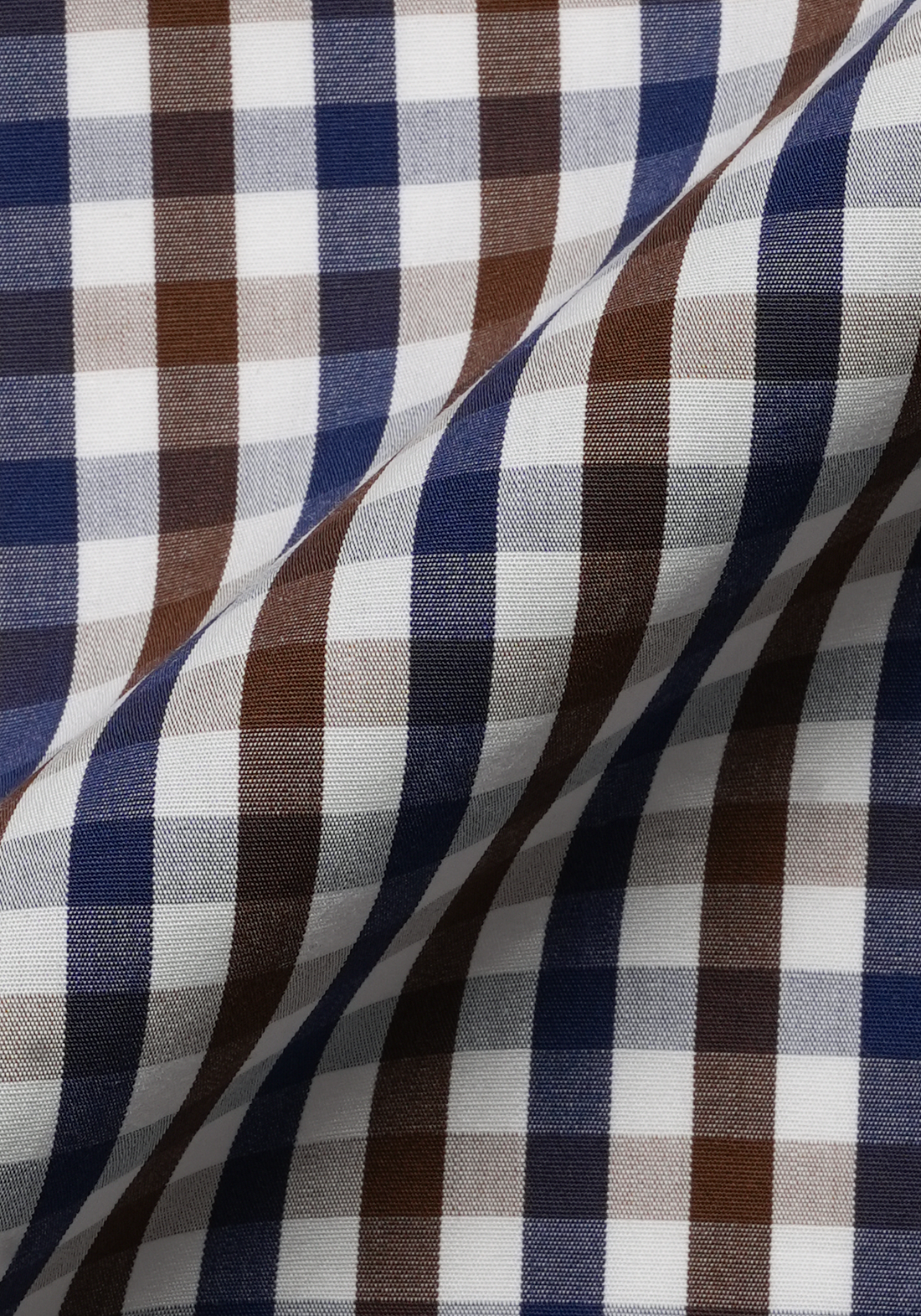 Navy Brown Gingham