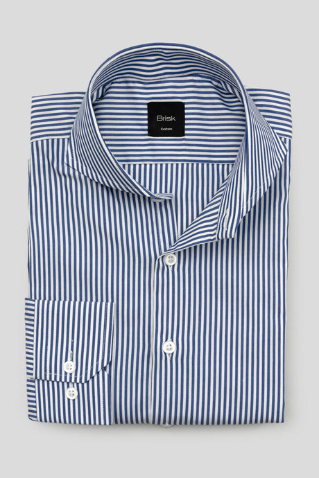 Navy Striped Shirt-1
