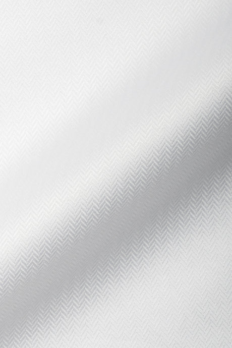 Optic White Sleek Herringbone Wrinkle-Free
