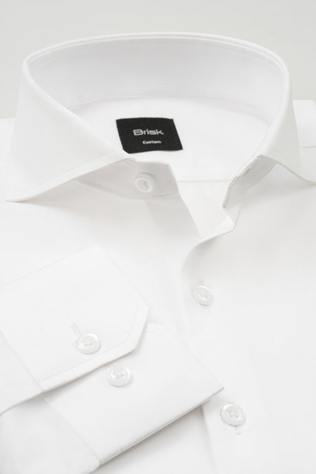 Optic White Twill Wrinkle-Free Shirt