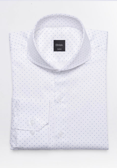 Pearl White Sateen Print Shirt