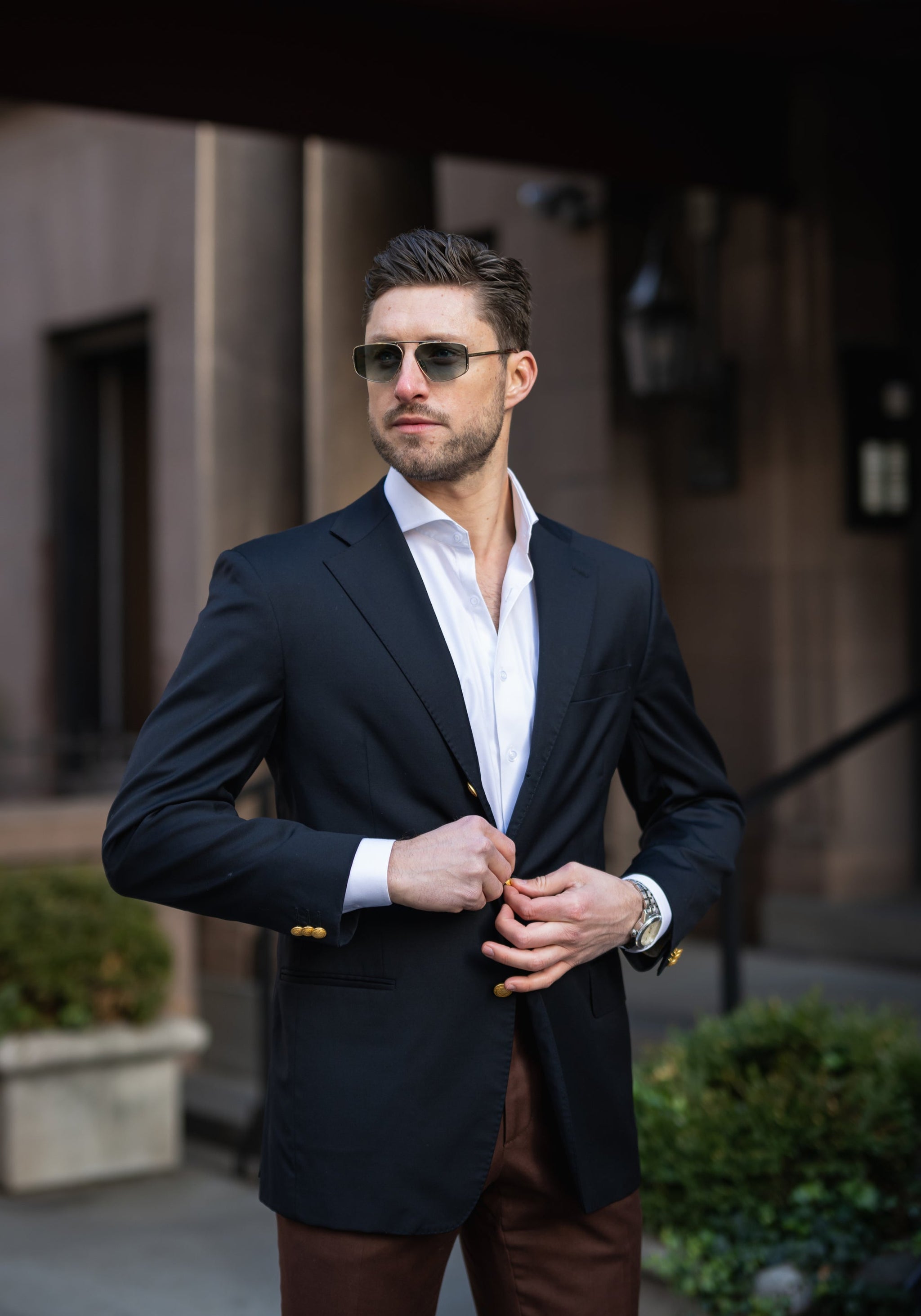 pima cotton dress shirts Hickey Freeman Men's Modern Fit Pima Cotton Dress Shirt - Blue