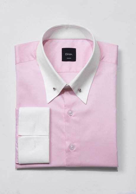 Pink Wrinkle-Free Twill Shirt