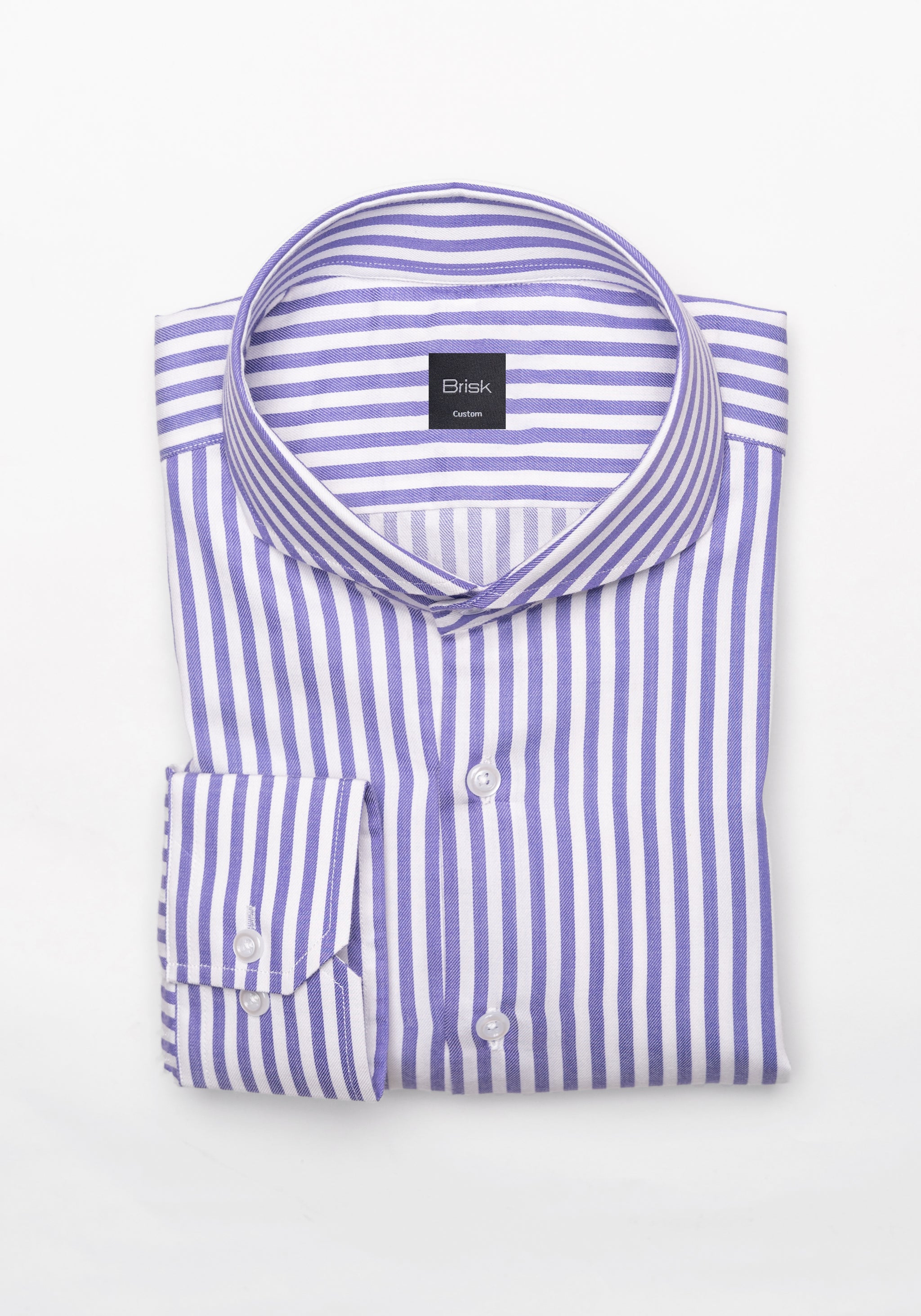 strapless open back dress Purple Bengal Twill Stripes Pima Cotton Shirt