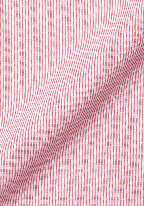 Red Pinstripes Seersucker Shirt