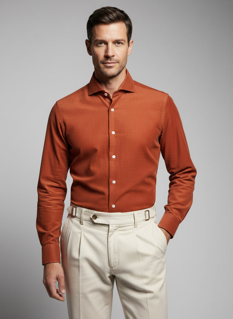 Rust Soft Corduroy Shirt