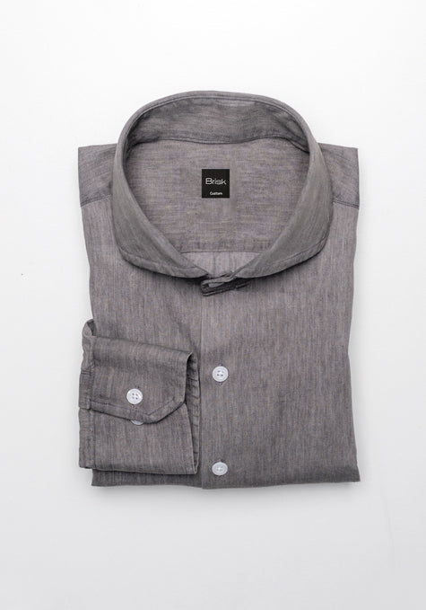 Light Grey Denim Wash Shirt