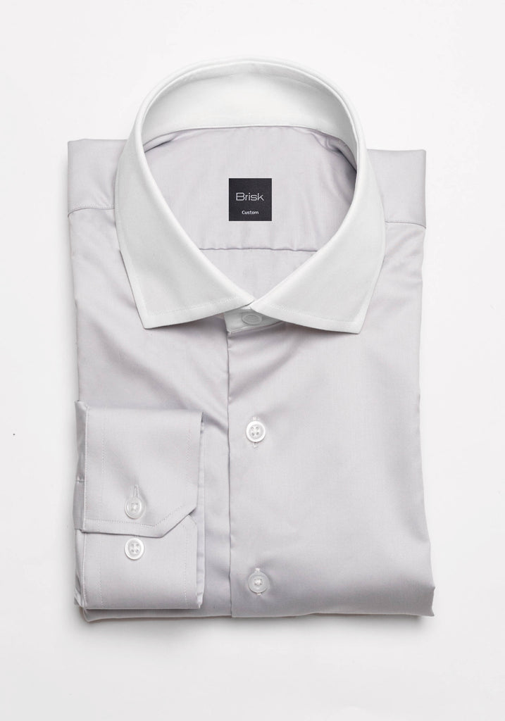 Silver Grey Comfort Stretch Shirt- 1 