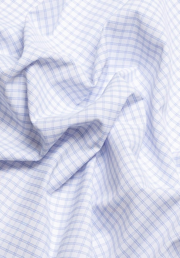 Sky Blue Grid Performance Stretch