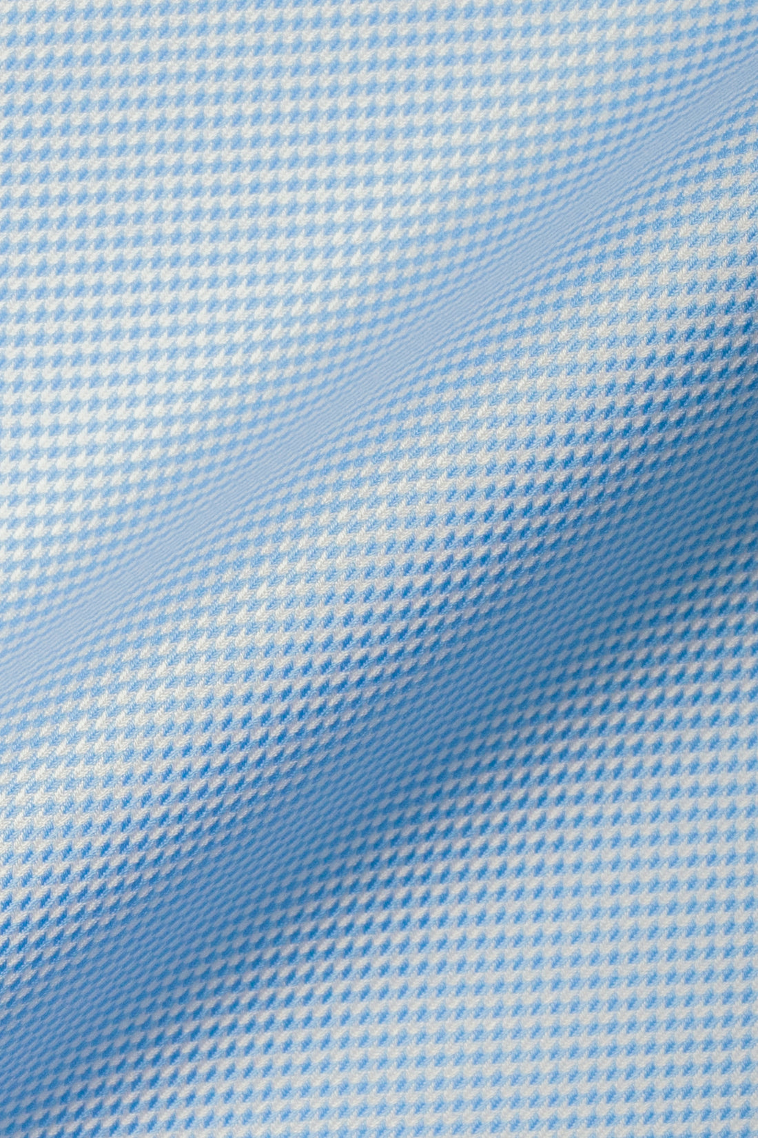 Sky Blue Houndstooth Wrinkle-Free--1