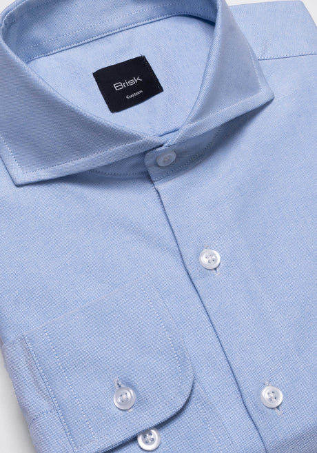 Sky Blue Oxford Two-Ply Shirt-1
