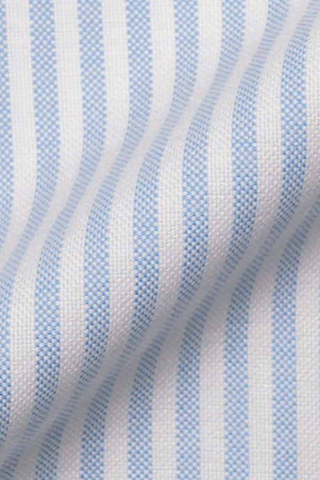 Sky Blue Striped Oxford Two-Ply--1