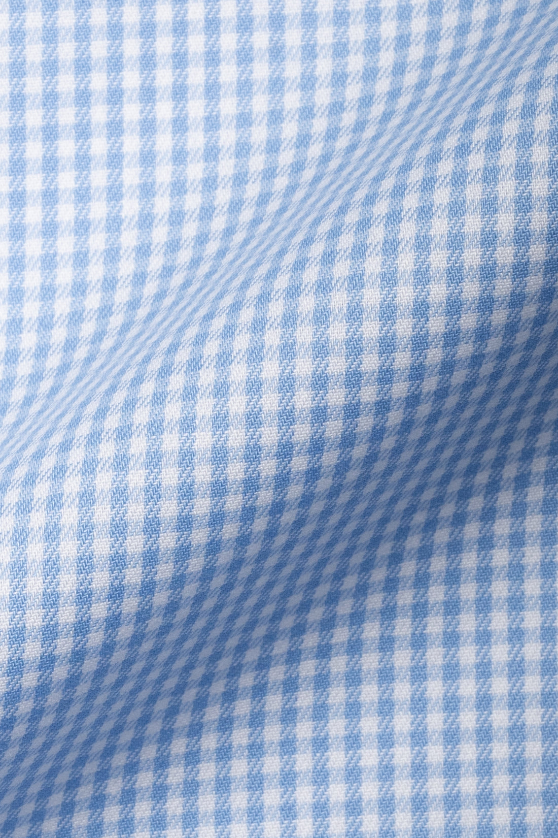 Sky Blue Twill Mini Gingham