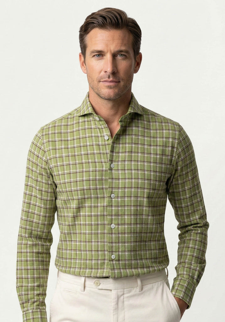 Soft_Brushed_Olive_Green_Tartan_Shirt-3