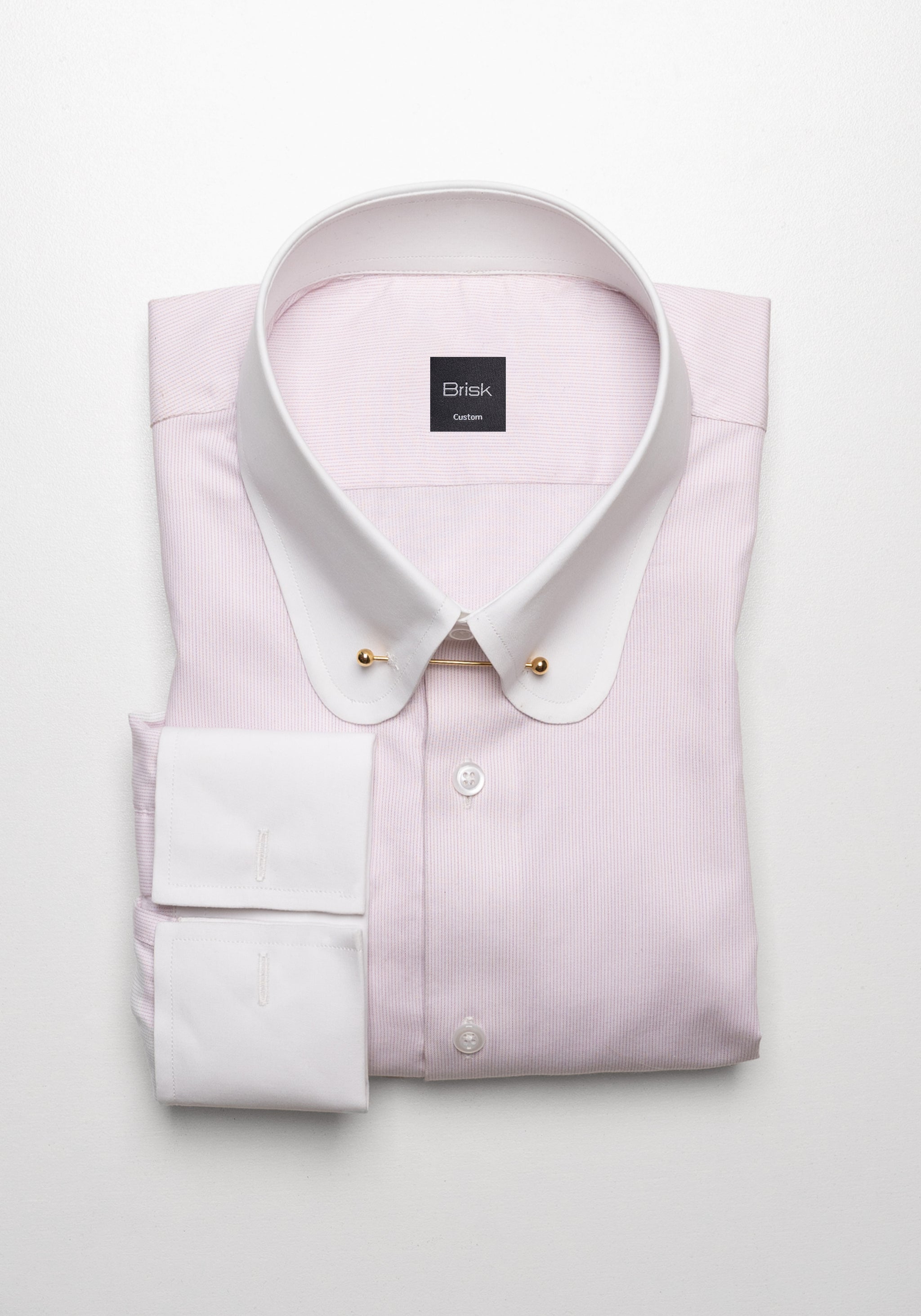 Soft Pink Pinstripes Pima Cotton Shirt
