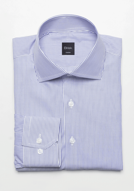 Super Fine 100s Blue Pencil Stripes Shirt