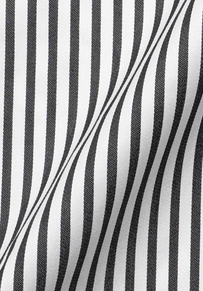Super Fine Black Stripes - Wrinkle Free