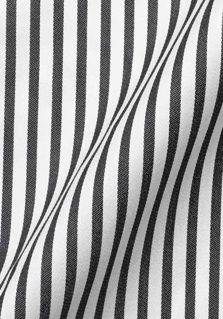 Super Fine Black Stripes - Wrinkle Free