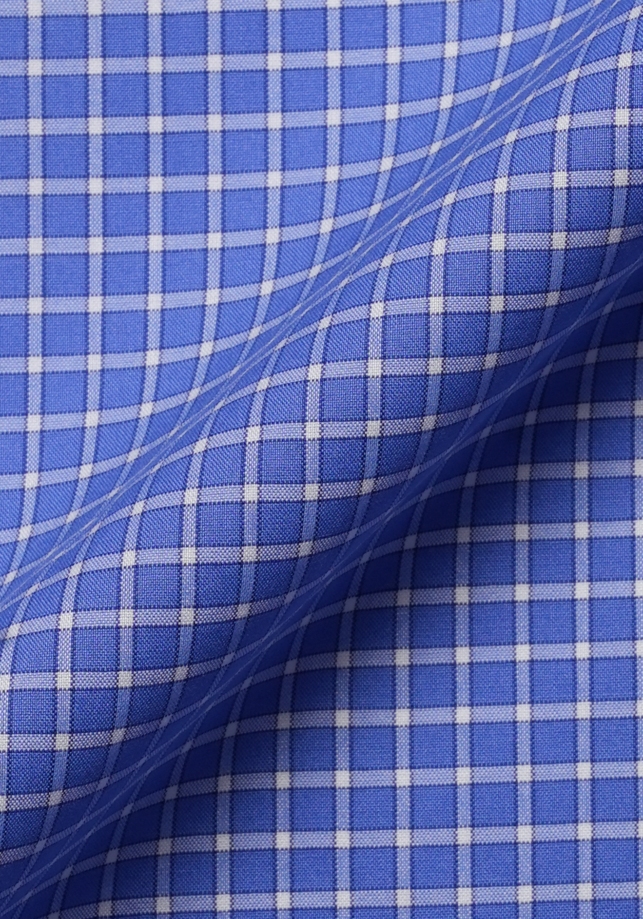 Super Fine Royal Blue Graph Check-Easy Care
