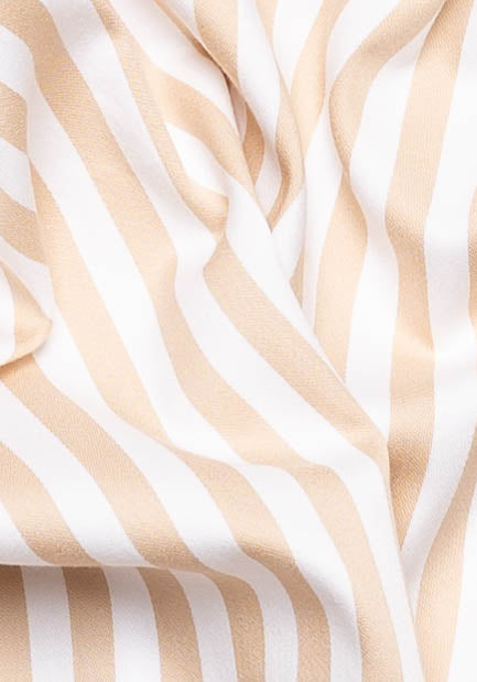Tan Gold Fine Stretch-Stripes