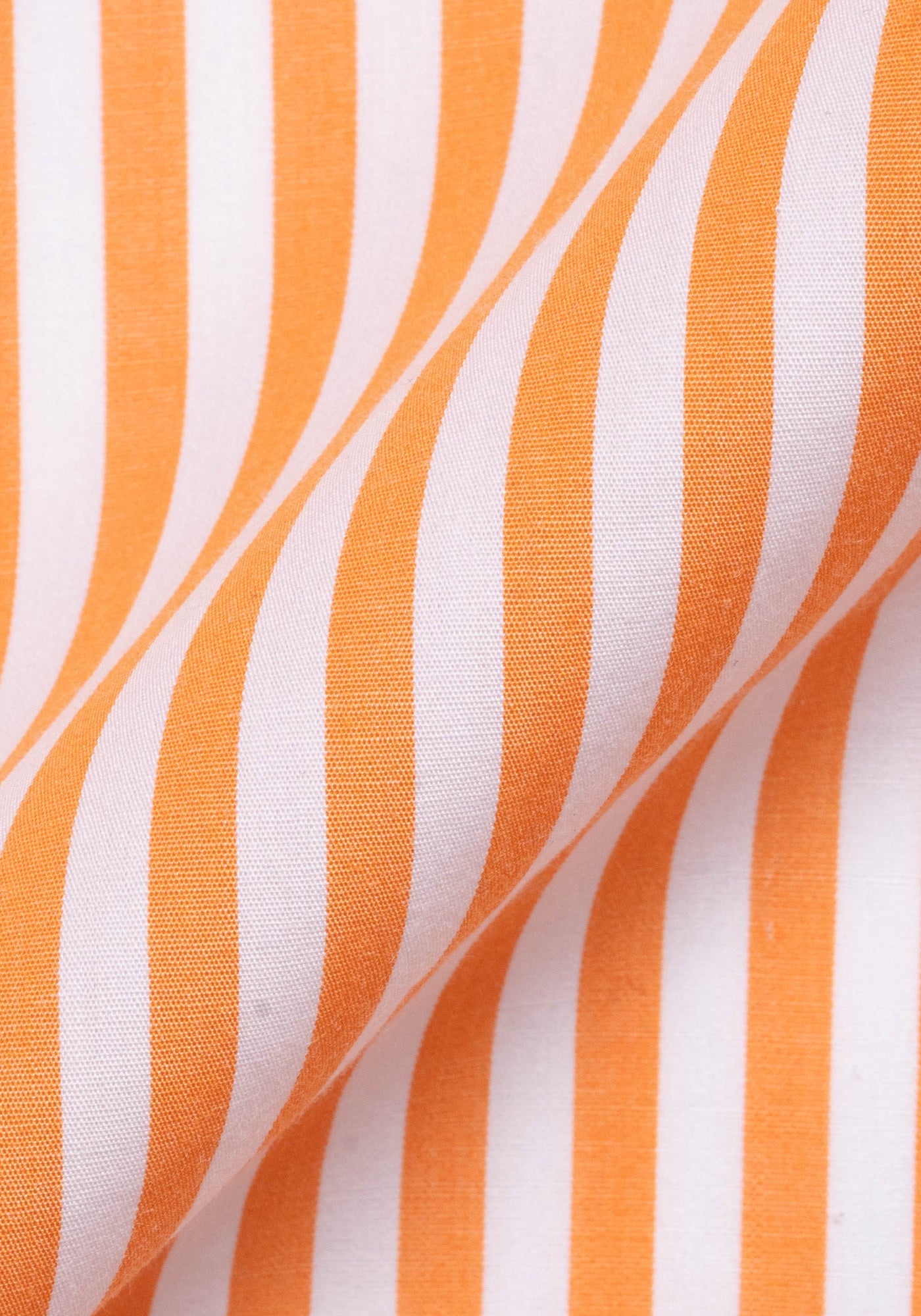 Tangerine Bengal Striped Pima Cotton - Wrinkle Resistant