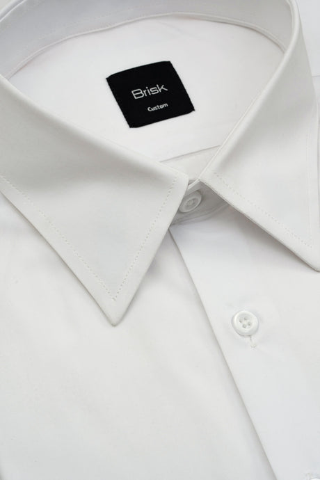 White Bamboo-Poly Wrinkle-Free Stretch Shirt-3