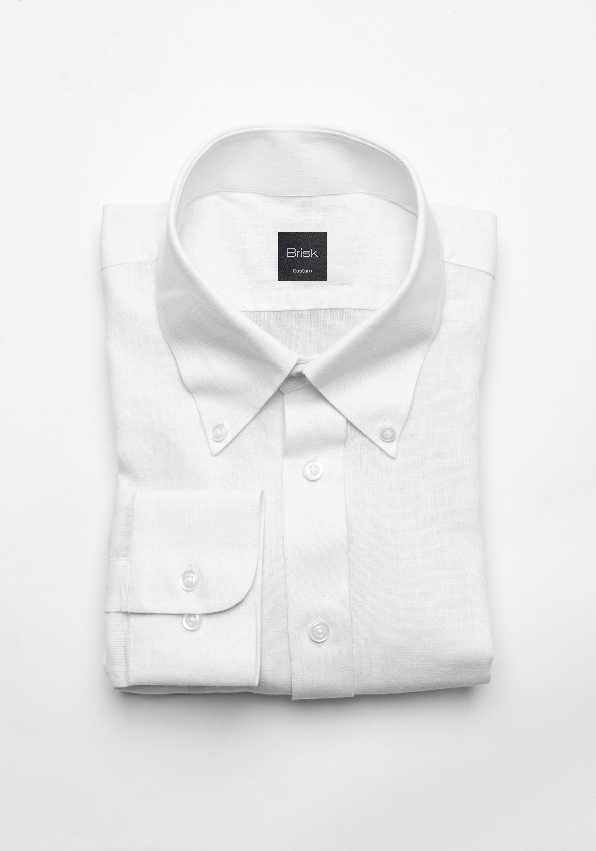 White Cotton-Linen Shirt