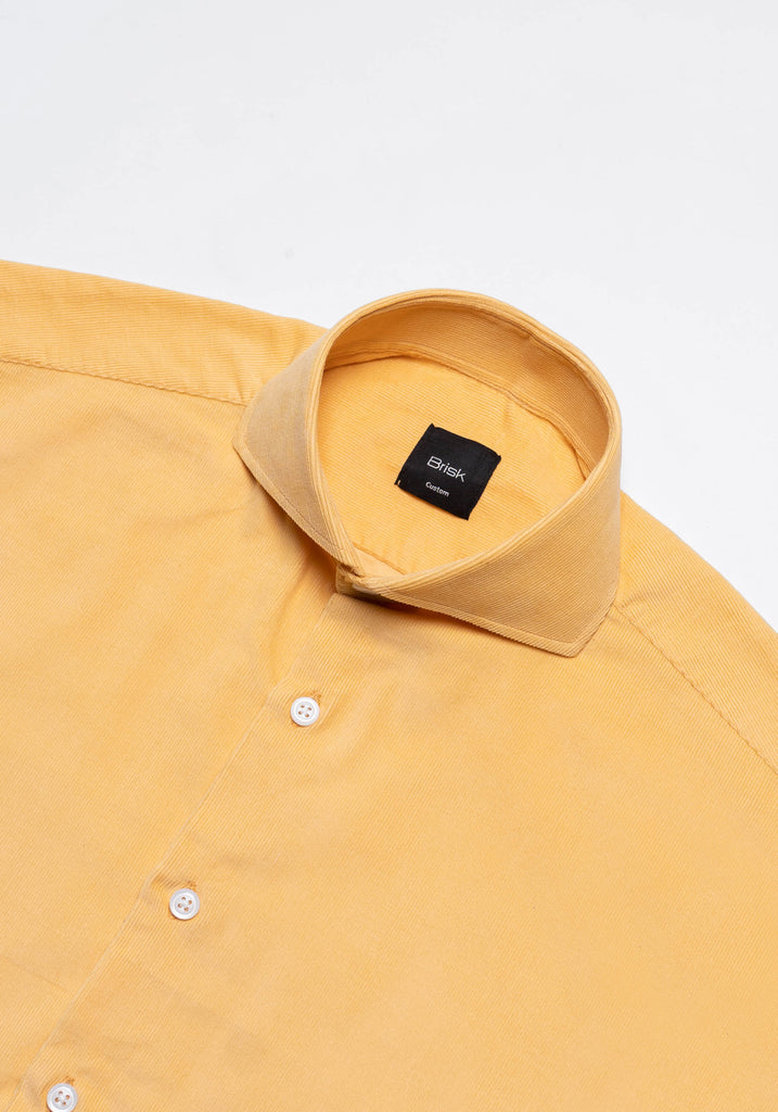 Yellow Soft Corduroy Shirt