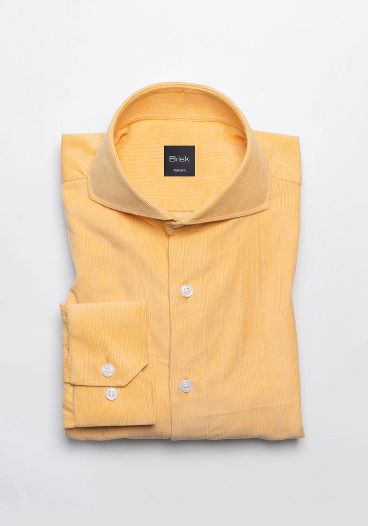Yellow Soft Corduroy Shirt