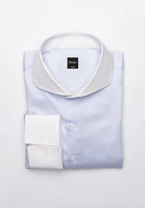 Egyptian Pastel Ice Blue Twill Shirt