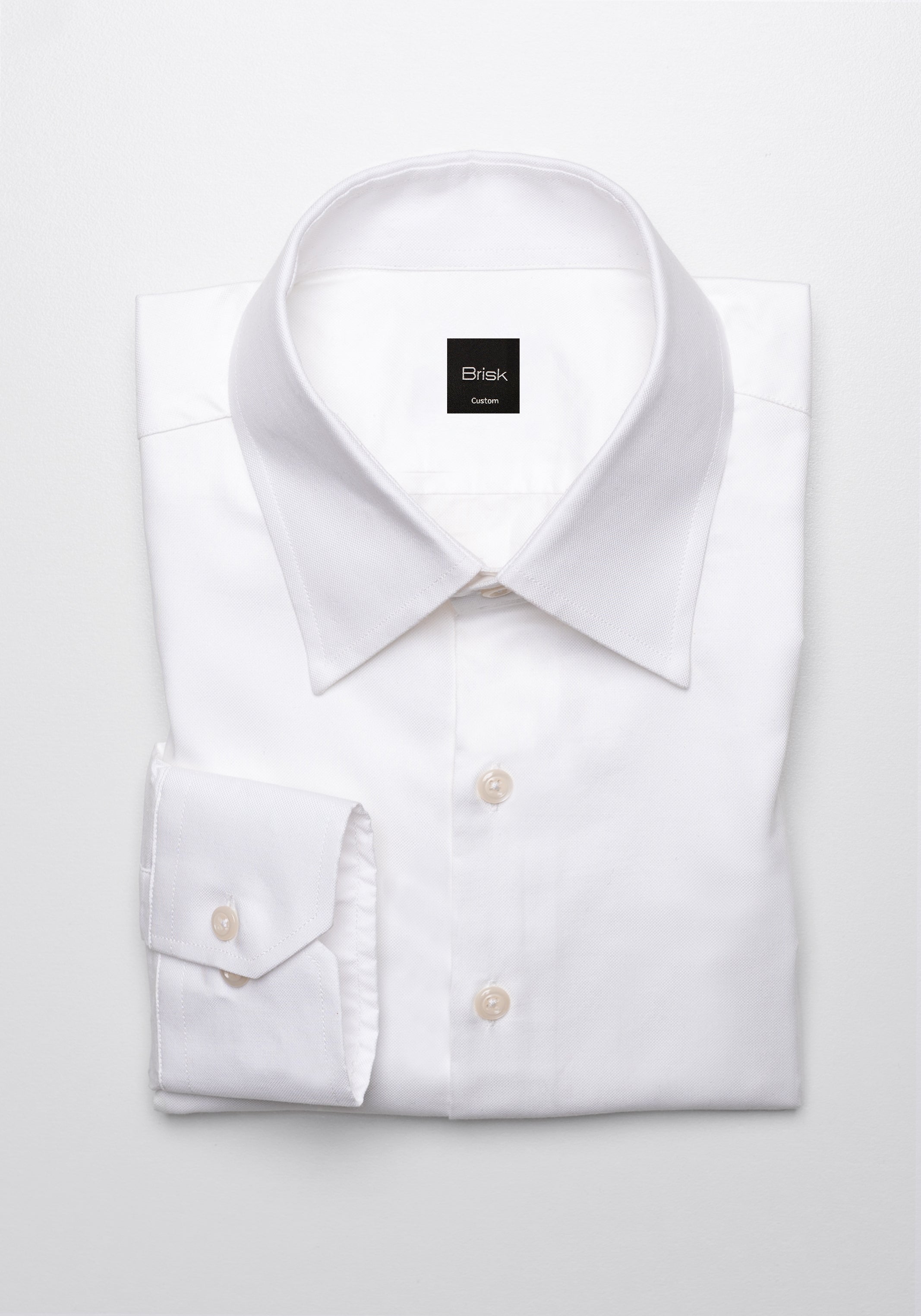 Egyptian Pearl White Pinpoint Shirt 14.5 / Regular